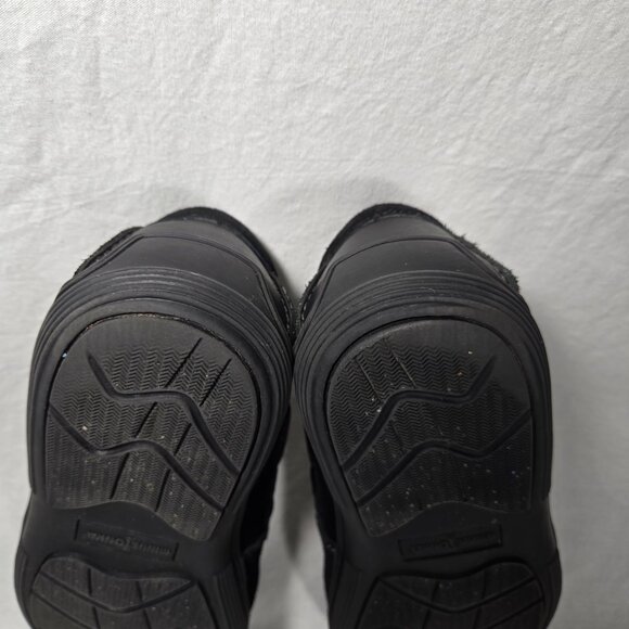 MINNETONKA Old Money BLACK Suede Leather Mocs Loafers Penny Driver Men's Size 9. - Picture 14 of 17